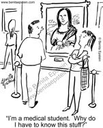 funny medical student art mona lisa cartoon 1563